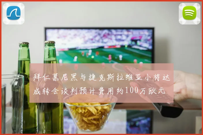 拜仁慕尼黑与捷克斯拉维亚小将达成转会谈判预计费用约100万欧元